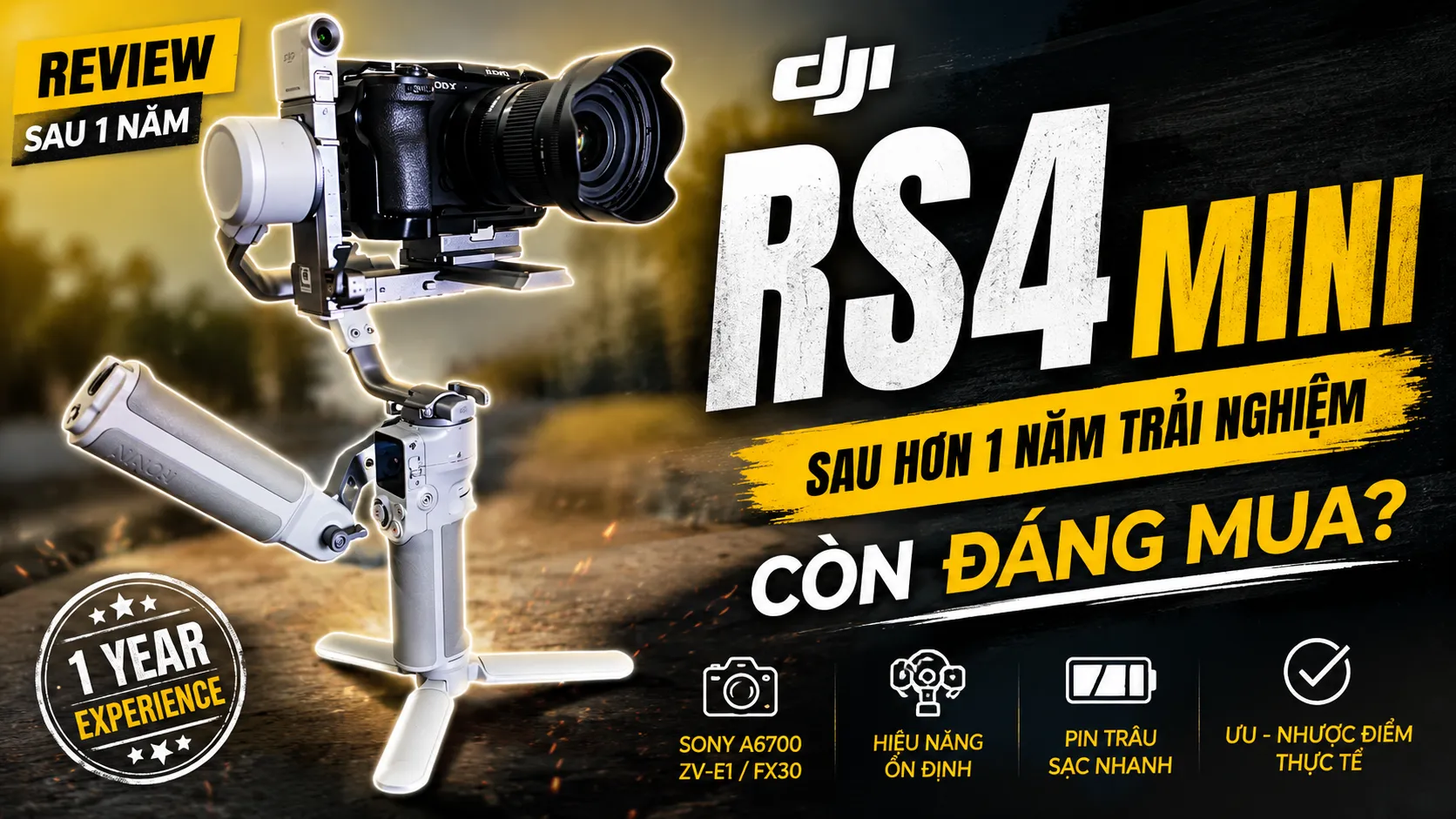 Review DJI RS 4 Mini Sau 1 Năm Trải Nghiệm Thực Tế: Còn Đáng Mua?